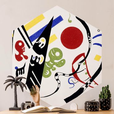 Sześciokątna tapeta samoprzylepna - Wassily Kandinsky - Reciproque