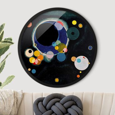 Okrągły obraz w ramie - Wassily Kandinsky - Sketch Circles