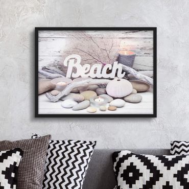 Plakat w ramie - Dekoracje plażowe Wellness