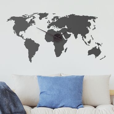 Naklejka na ścianę - Mapa świata