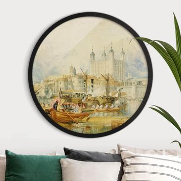 Okrągły obraz w ramie - William Turner - Tower Of London