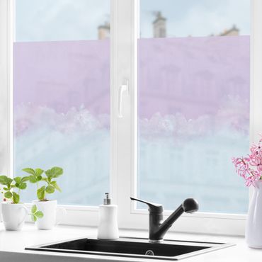 Folia okienna - Pochmurna gra kolorów fioletowy