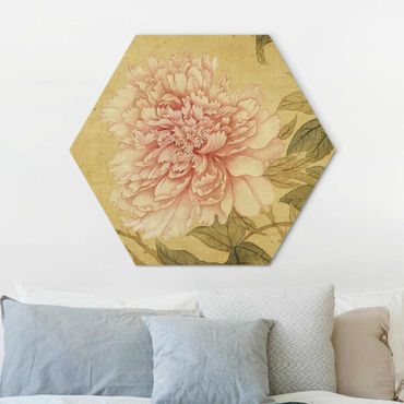 Obraz heksagonalny Alu-Dibond - Yun Shouping - Chrysanthemum