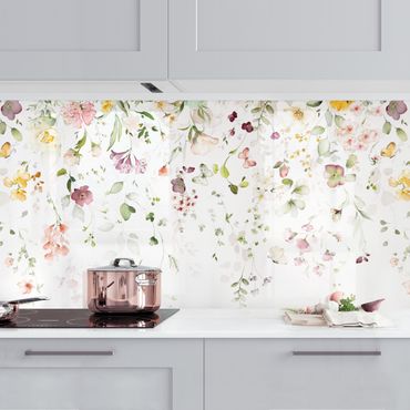 Panel ścienny do kuchni - Delicate Flower Arrangement