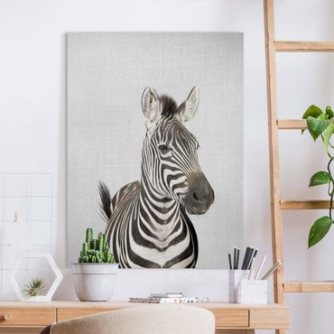 Obraz na płótnie - Zebra Zilla - Format pionowy 3:4