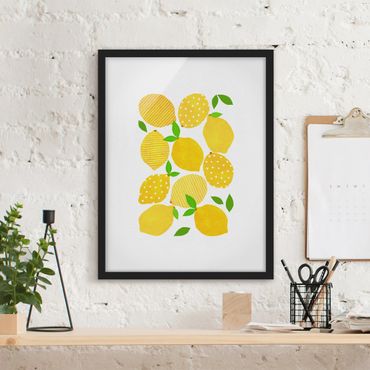 Plakat w ramie - Lemony z kropkami