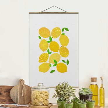 Plakat z wieszakiem - Lemony z kropkami
