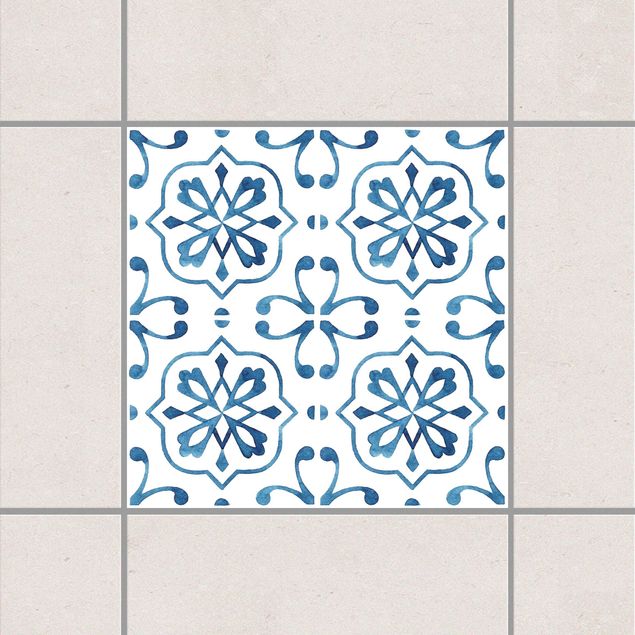 Dekoracja do kuchni Seria wzorów niebiesko-białych Nr 4