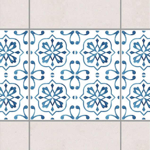 Dekoracja do kuchni Seria wzorów niebiesko-białych Nr 4