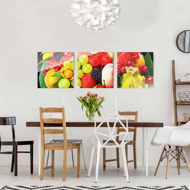 Obrazy na szkle kwadrat Kosz na owoce