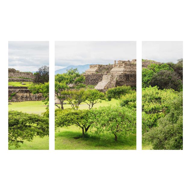 Obrazy na szkle krajobraz Piramida na Monte Alban