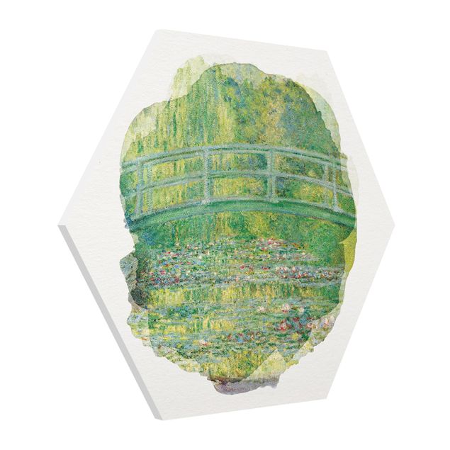 Impresjonizm obrazy Akwarele - Claude Monet - Mostek japoński