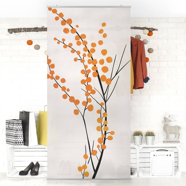 Tekstylia domowe Graficzny świat roślin - Jagody pomarańczowe