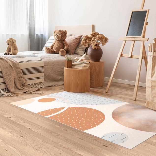 Pokój niemowlęcy Grafika na dywaniku dla dzieci - Piasek i pustynia