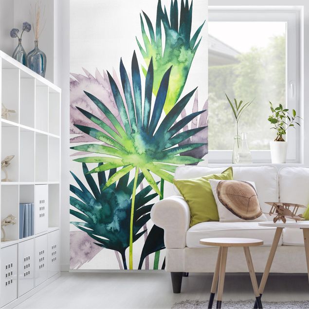 Parawan pokojowy Egzotyczne liście - Fan Palm