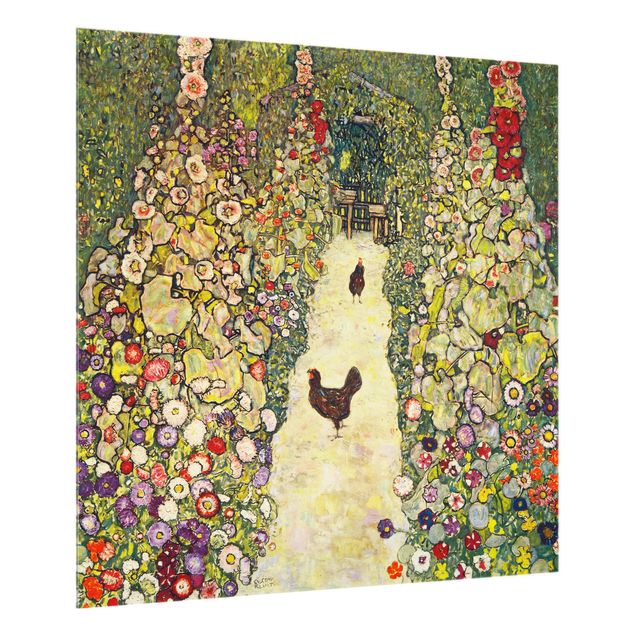 Klimt obrazy Gustav Klimt - Ścieżka ogrodowa z kurczakami