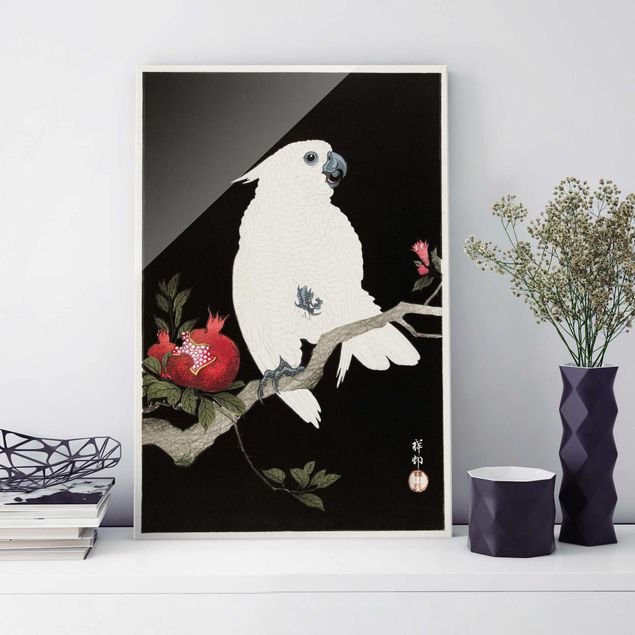 Obrazy owoc Asian Vintage Illustration White Cockatoo