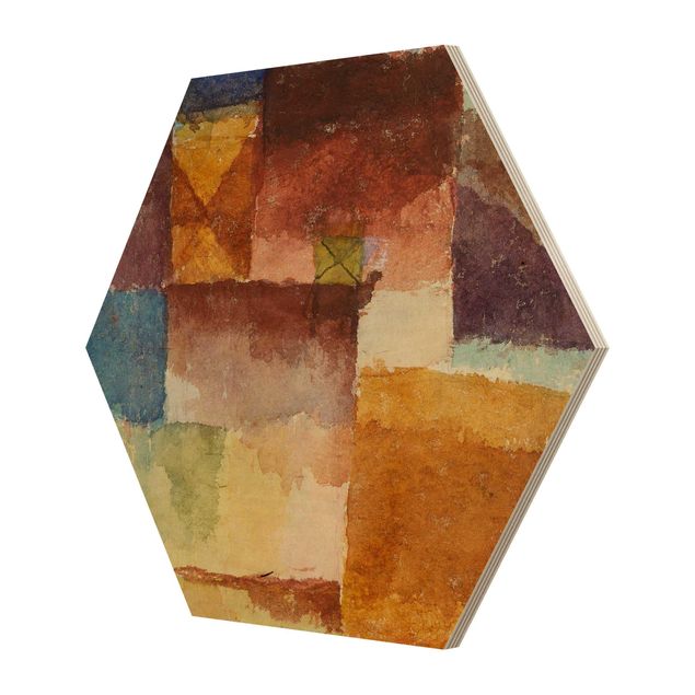 Obraz heksagonalny z drewna - Paul Klee - Nieużytki
