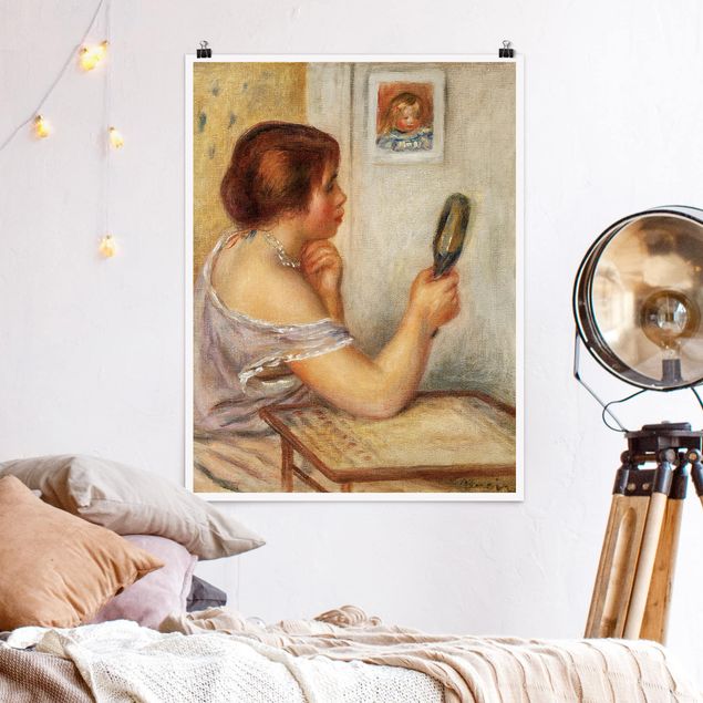 Plakat - Auguste Renoir - Gabrielle z lustrem