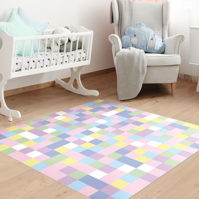 Pokój niemowlęcy Kolorowa mozaika Cotton Candy