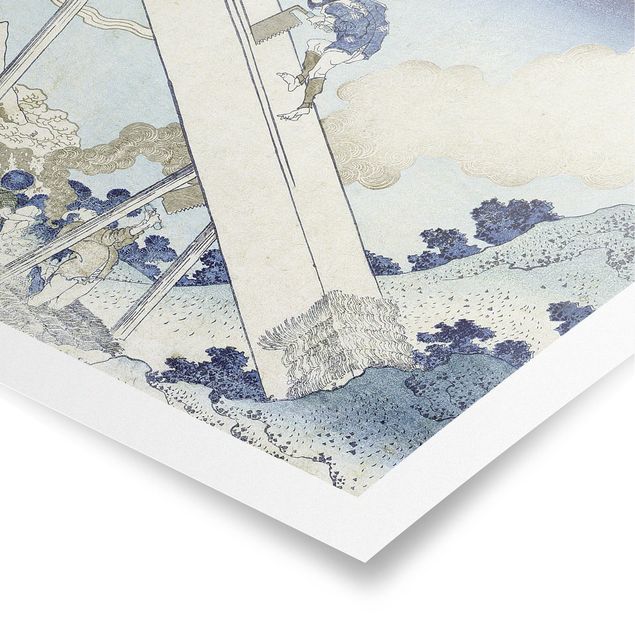 Obrazy krajobraz Katsushika Hokusai - W górach Totomi