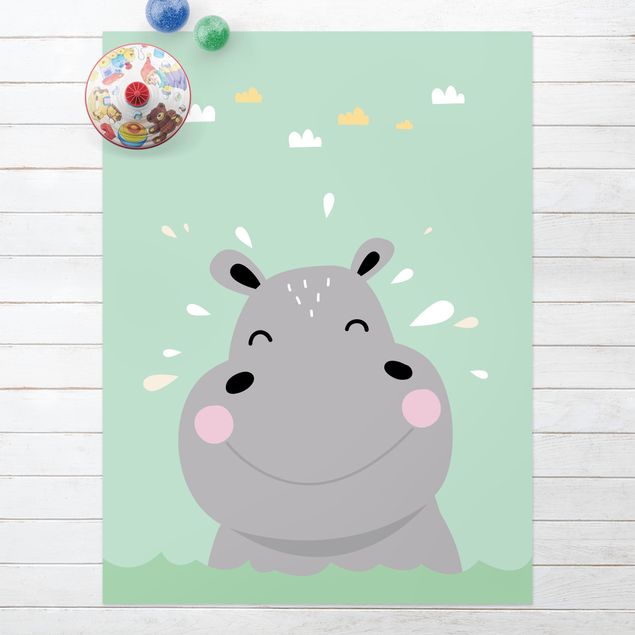 dywany zewnętrzne tarasowe Szczęśliwy hipopotam
