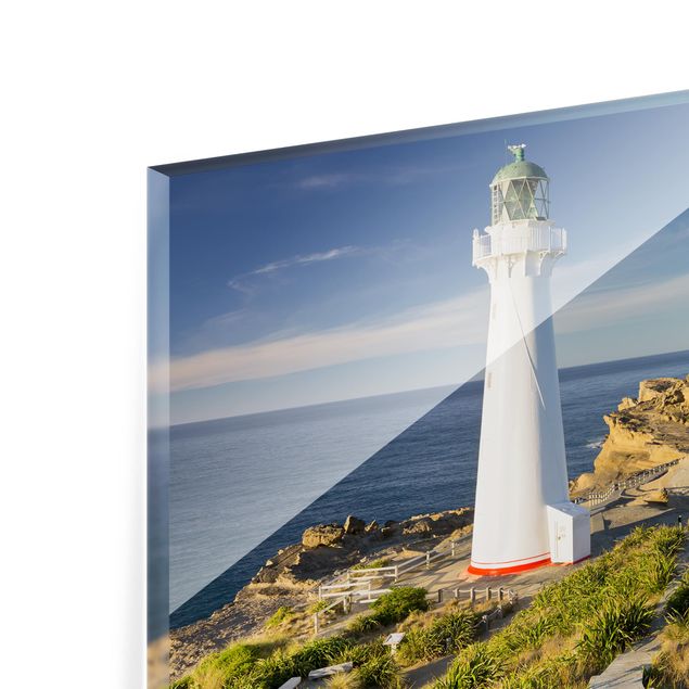 Panel szklany do kuchni - Latarnia morska Castle Point Nowa Zelandia