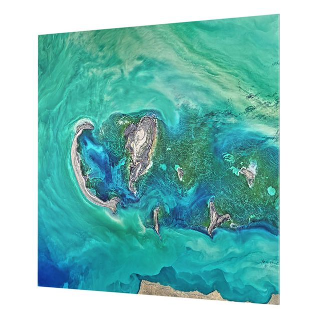 Panel szklany do kuchni - Fotografia NASA Morze Kaspijskie