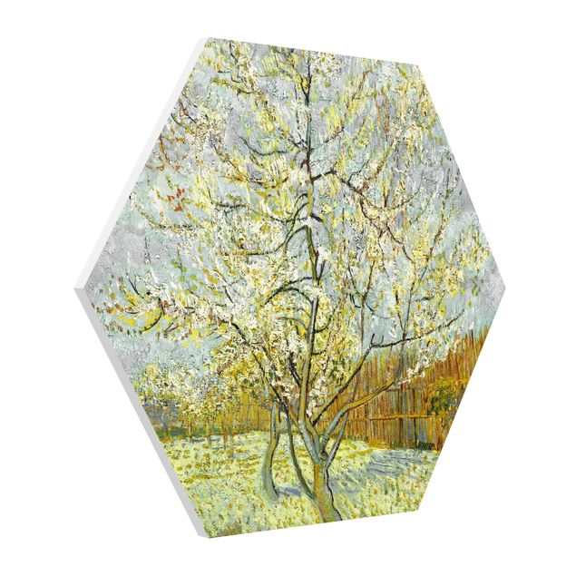Obrazy impresjonistyczne Vincent van Gogh - Różowe drzewo brzoskwiniowe