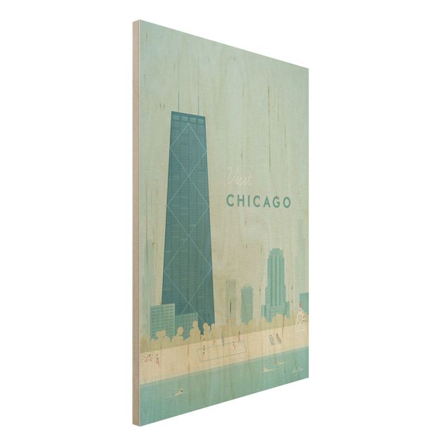 Dekoracja do kuchni Plakat podróżniczy - Chicago