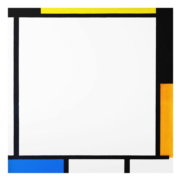 Panele szklane do kuchni Piet Mondrian - Kompozycja II