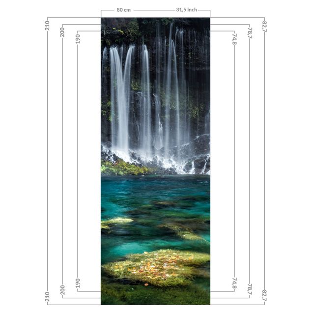 Tylna ścianka prysznicowa - Shiraito Waterfall
