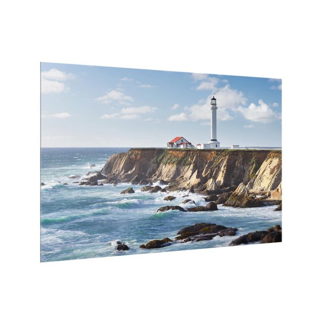 Panel szklany do kuchni Point Arena Lighthouse California