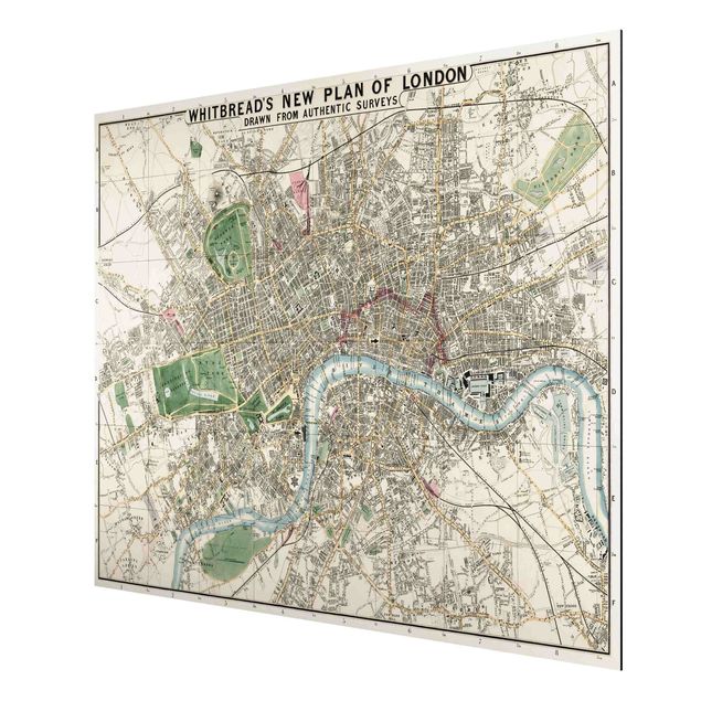 Obraz vintage Mapa miasta w stylu vintage Londyn