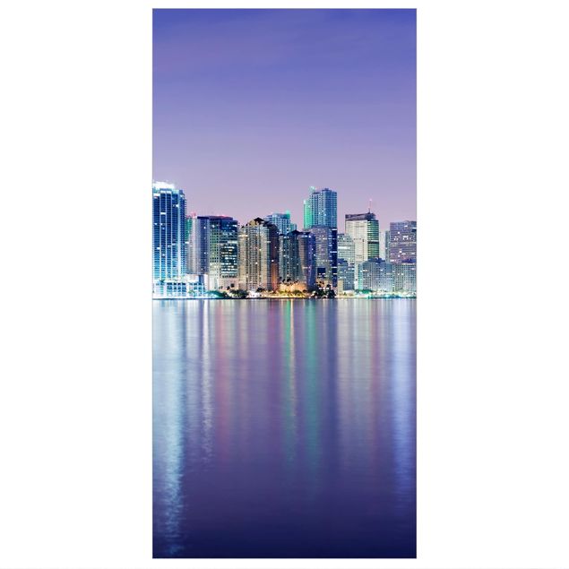 Parawan pokojowy - Purpurowy Miami Beach