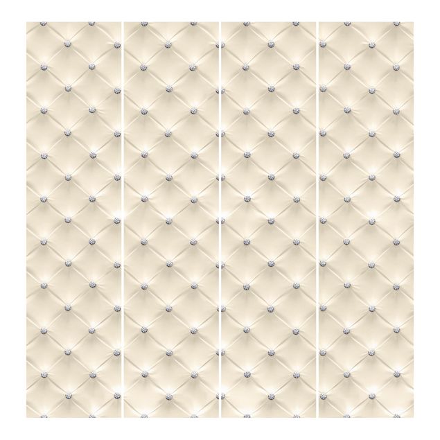 Zasłony panelowe wzory Diamentowy krem luksusowy