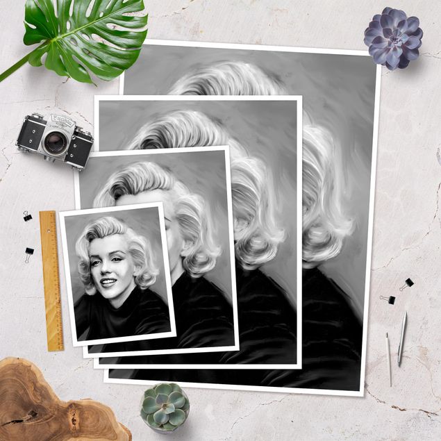 Szary obraz na ścianę Marilyn prywatnie