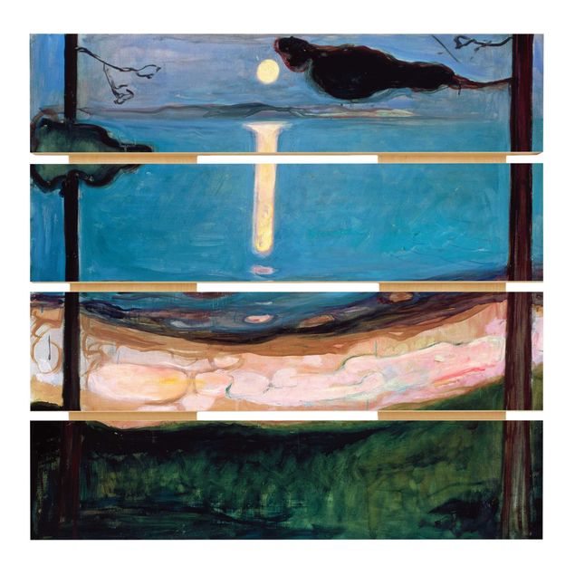 Edvard Munch obrazy Edvard Munch - Noc w blasku księżyca