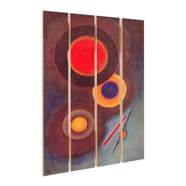 Obrazy z drewna Wassily Kandinsky - Kręgi i linie