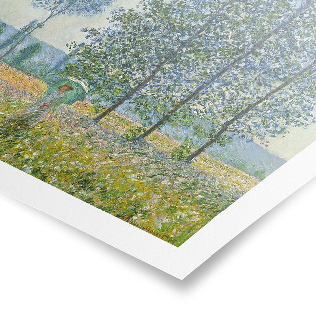 Obraz drzewo Claude Monet - Pola na wiosnę