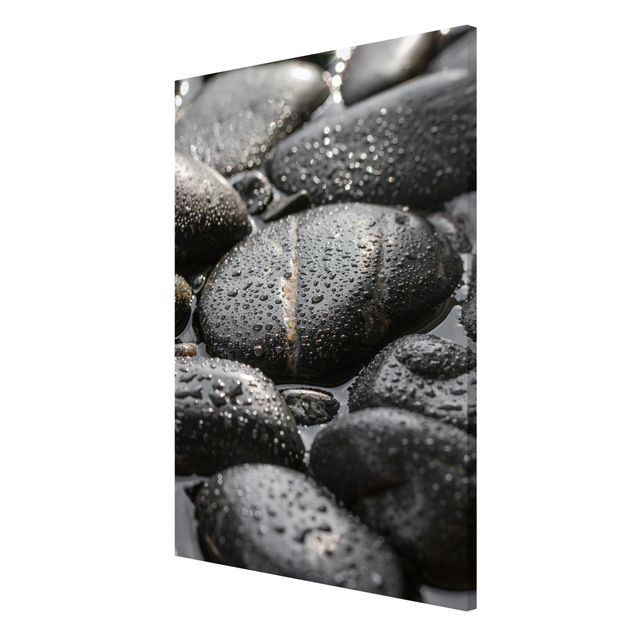 Obrazy nowoczesny Czarne kamienie w wodzie