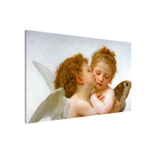 Obrazy do salonu nowoczesne William Adolphe Bouguereau - Pierwszy pocałunek