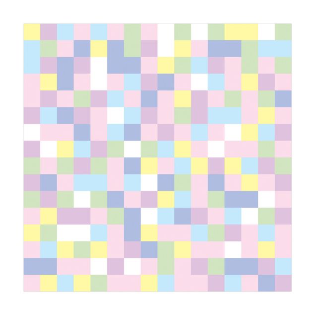 dywan w szachownicę Kolorowa mozaika Cotton Candy