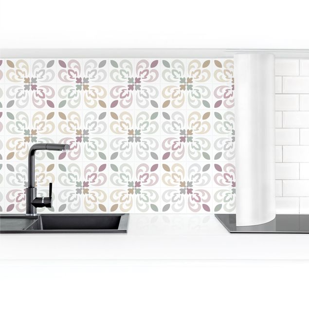 Panel ścienny do kuchni - Płytki geometryczne - Padwa