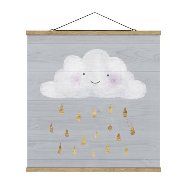 Obrazy o miłości Chmura z kroplami złotego deszczu