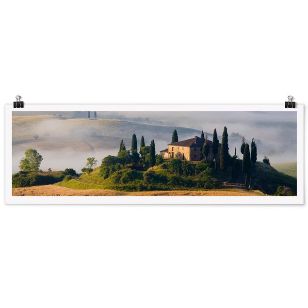 Obrazy na ścianę krajobrazy Posiadłość wiejska w Toskanii