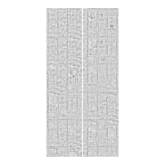 Zasłony panelowe wzory Stare cegły o wyglądzie betonu