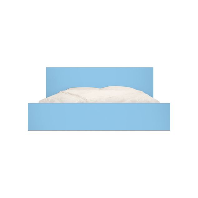 Okleina meblowa IKEA - Malm łóżko 140x200cm - Kolor jasnoniebieski