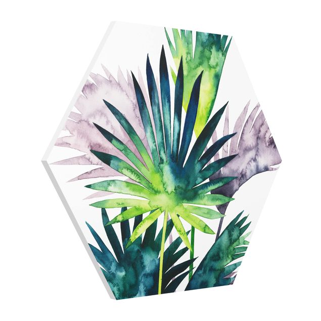 Zielony obraz Egzotyczne liście - Fan Palm