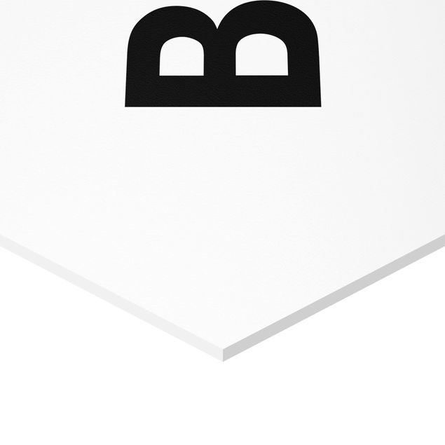Obraz heksagonalny z Forex - Biała litera B